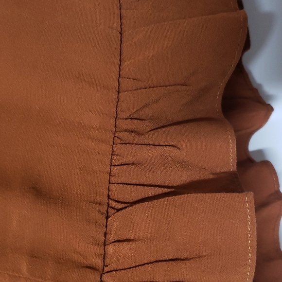 NWT Honey Punch V-Neck Mini Dress Ruffle Collar Empire Waist - Picture 6 of 13